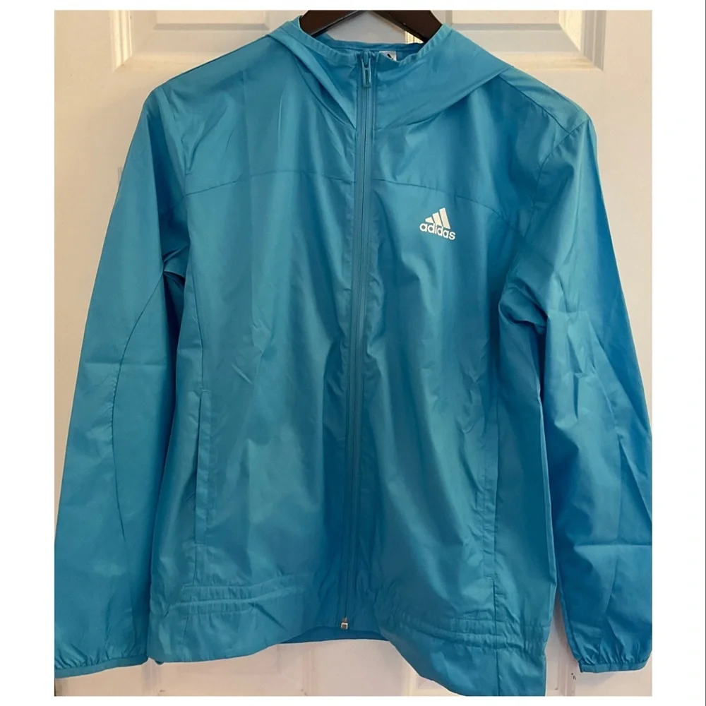 Adidas Windbreaker - NWT - Size XS - Jacket - Blue - Picture 1 of 14